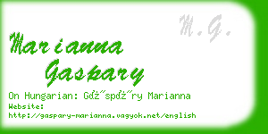 marianna gaspary business card